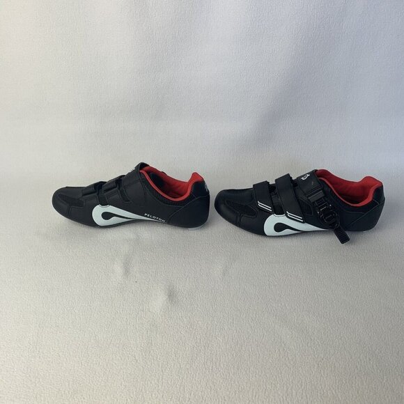 Peloton Spin Cycle Shoes J-20 PL-SH-02 Size 41 Unisex Black Red   NO Cleats - Picture 2 of 12